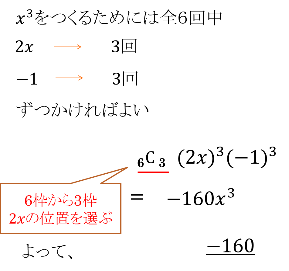 二項定理の問題の解説